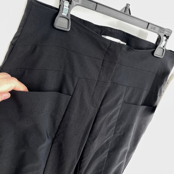 Joseph Ribkoff Dress Pants NEW Womens Sz 6 Black Beltless Flared Lightweight - Picture 2 of 7